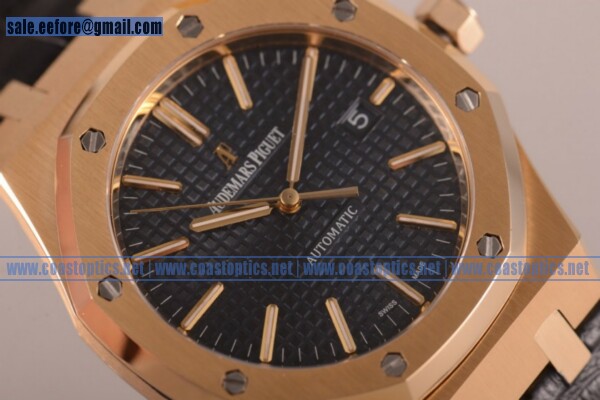 Perfect Replica Audemars Piguet Royal Oak 41 Watch Yellow Gold 15400or.oo.d002cr.02bl (BP)